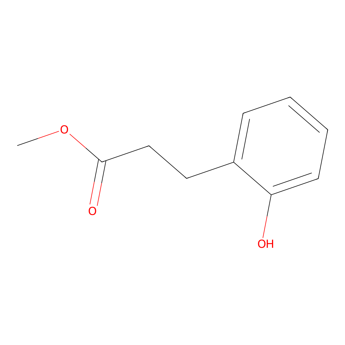 Methyl 3-(2-hydroxyphenyl)propionate molecular structure, CAS 20349-89-7
