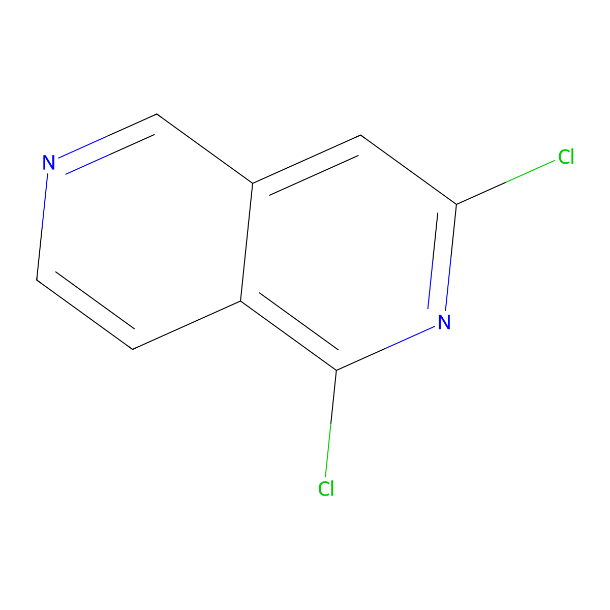 1,3-Dichloro-2,6-naphthyridine molecular structure, CAS 2035-53-2