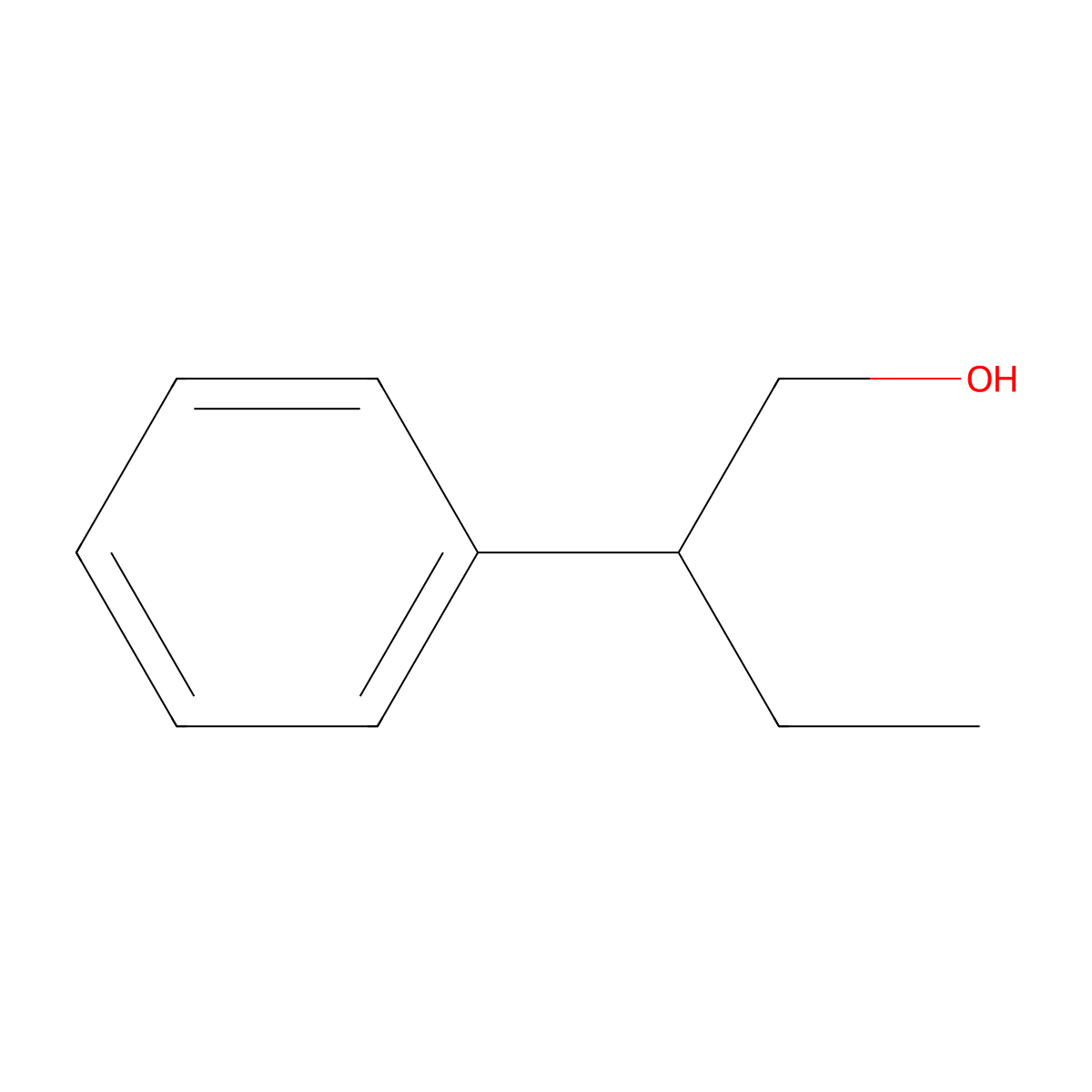 2-Phenylbutane-1-ol molecular structure, CAS 2035-94-1
