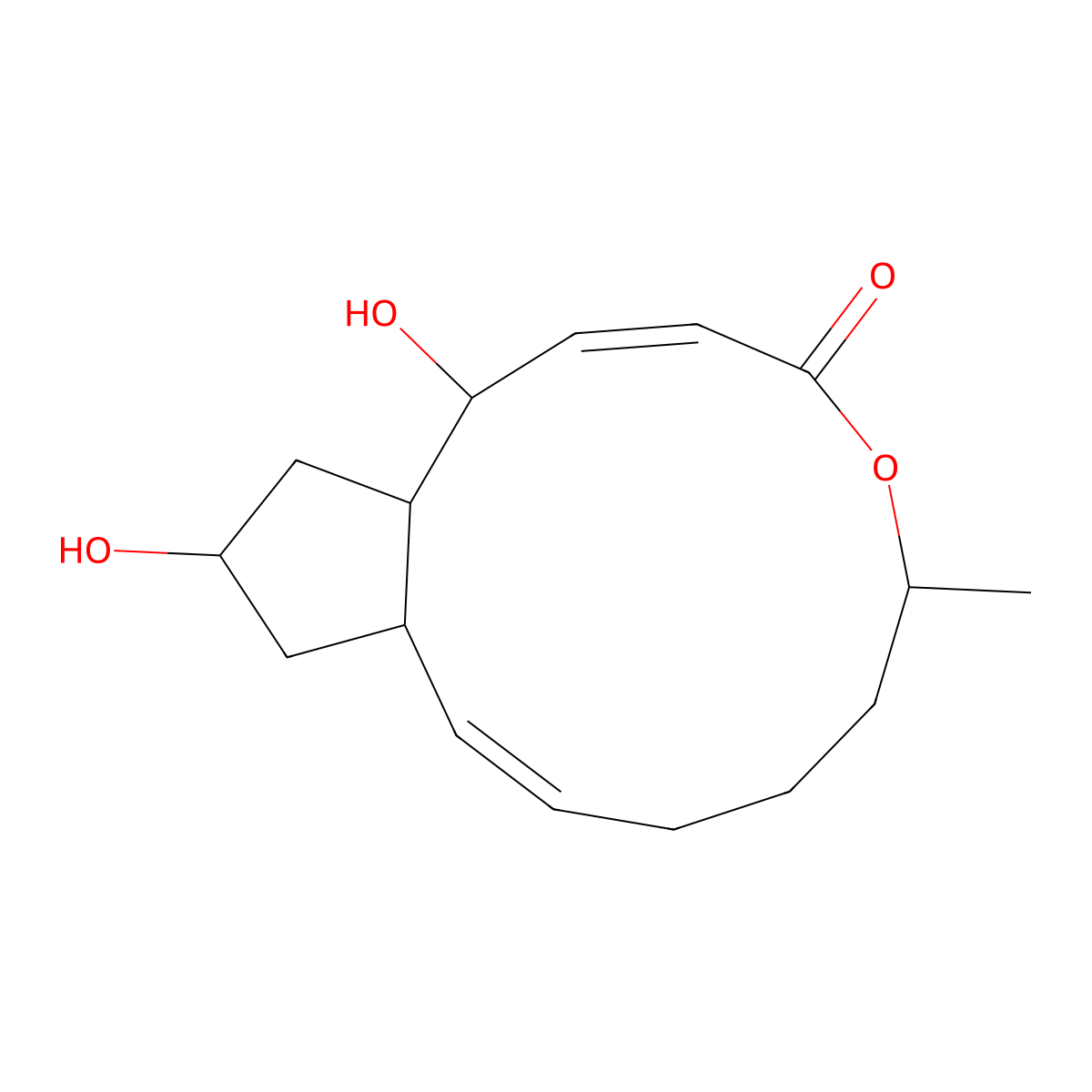 Brefeldin A molecular structure, CAS 20350-15-6