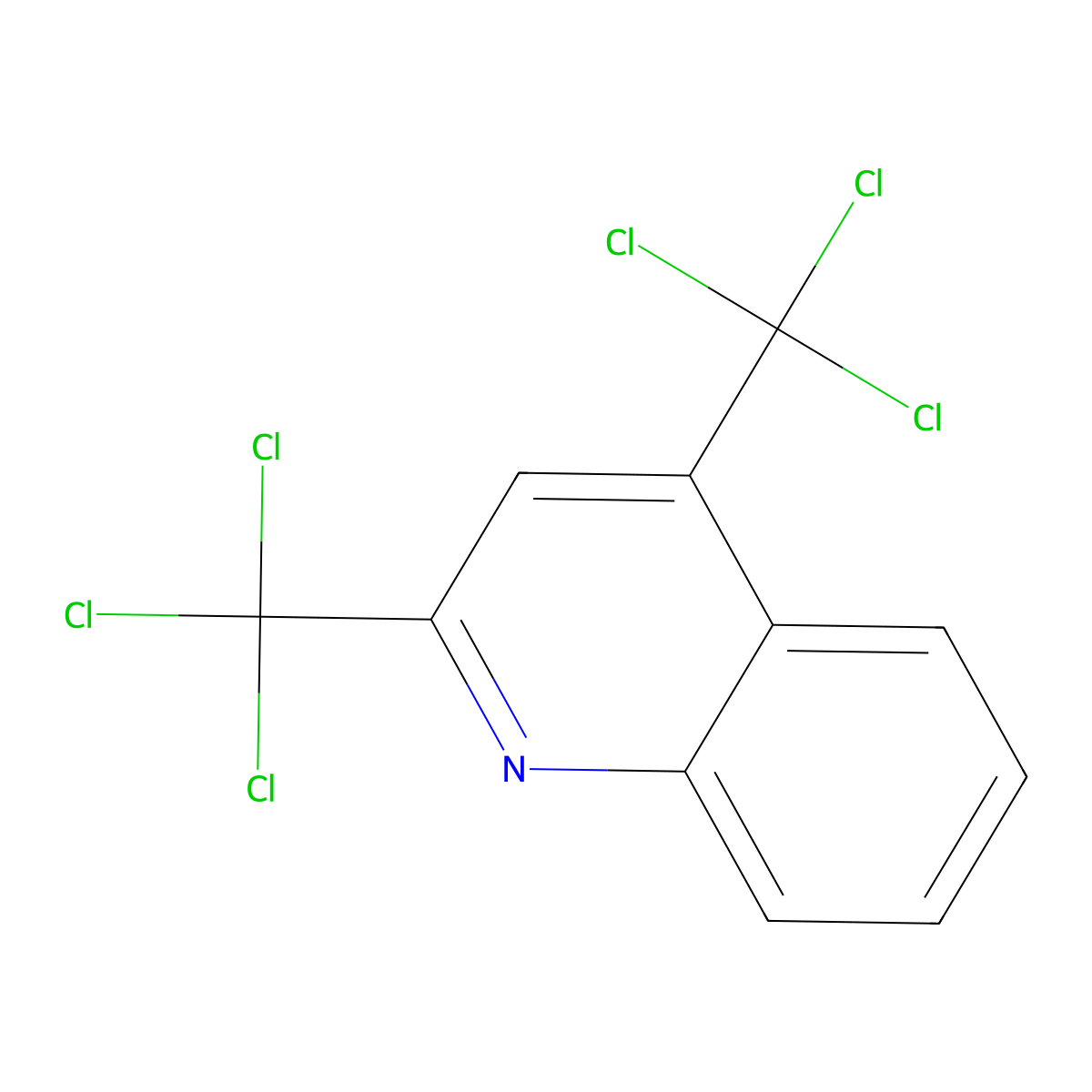 2,4-Bis(trichloromethyl)quinoline molecular structure, CAS 203506-37-0
