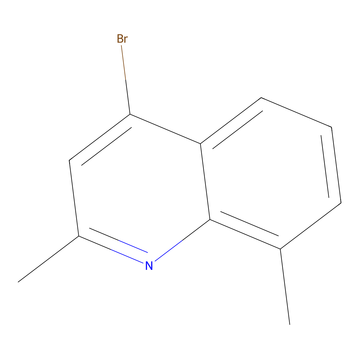 4-Bromo-2,8-dimethylquinoline molecular structure, CAS 203506-39-2