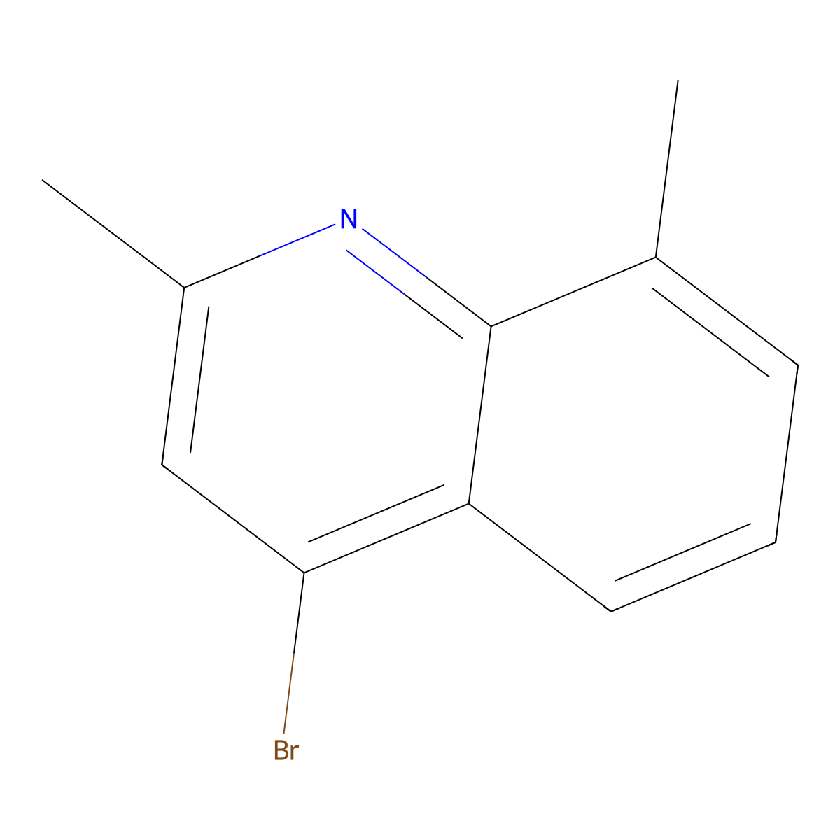 4-Bromo-2,8-dimethylquinoline molecular structure, CAS 203506-39-2