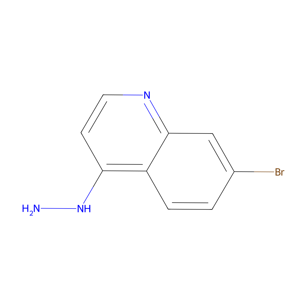 7-Bromo-4-hydrazinoquinoline molecular structure, CAS 203506-41-6