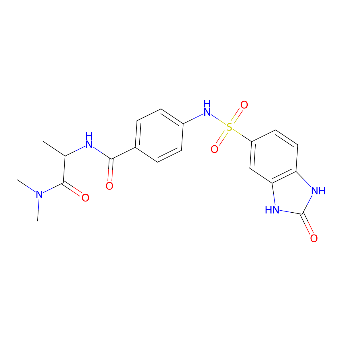 Sulfonamido)benzamide molecular structure, CAS 2035085-19-7