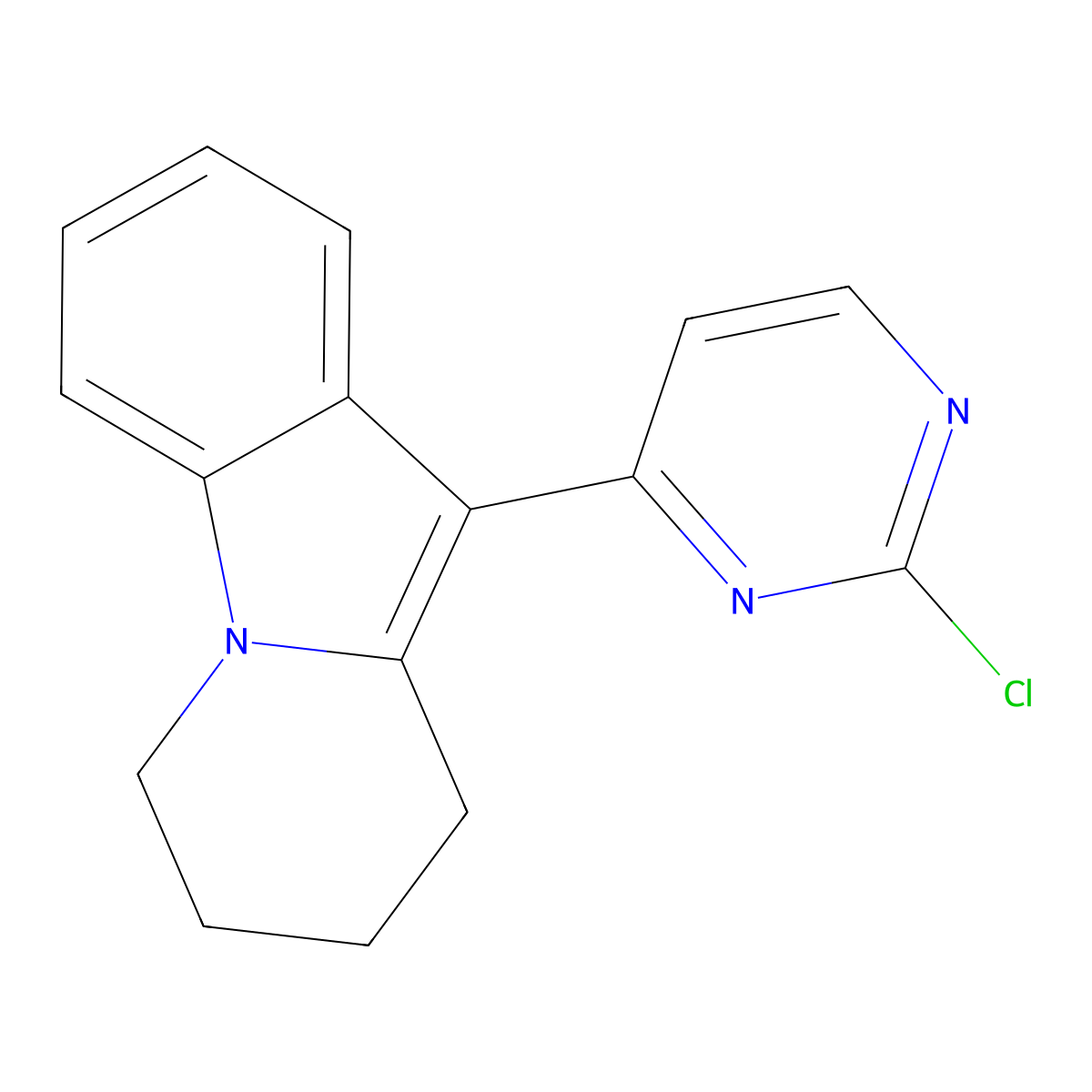 10-(2-Chloro-4-pyrimidinyl)-6,7,8,9-tetrahydropyrido[1,2-a]indole molecular structure, CAS 2035090-53-8