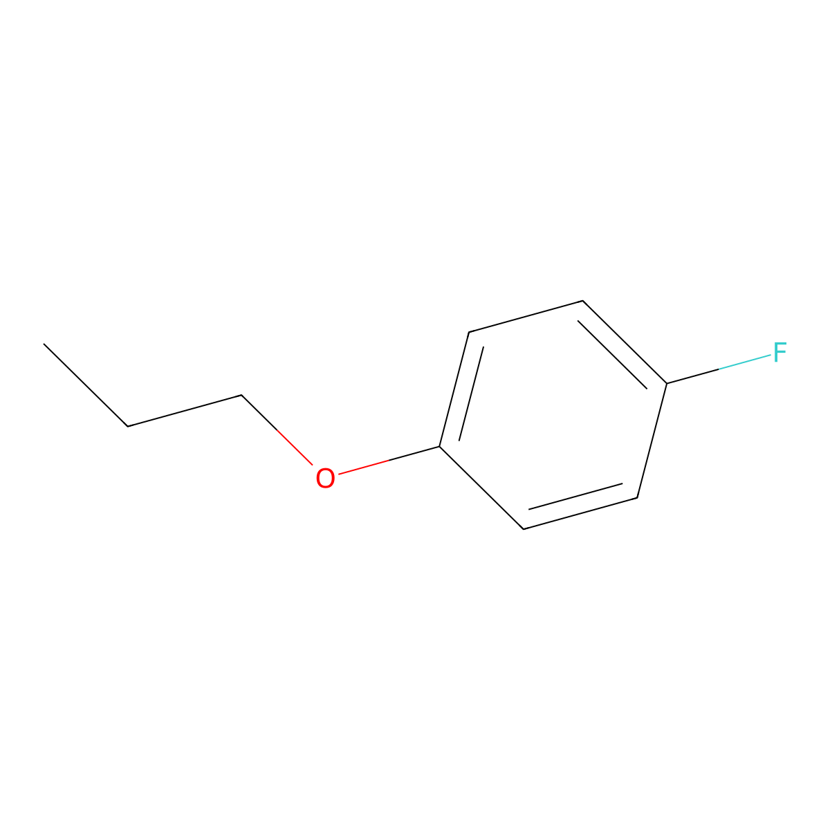 1-Fluoro-4-propoxybenzene molecular structure, CAS 203511-18-6