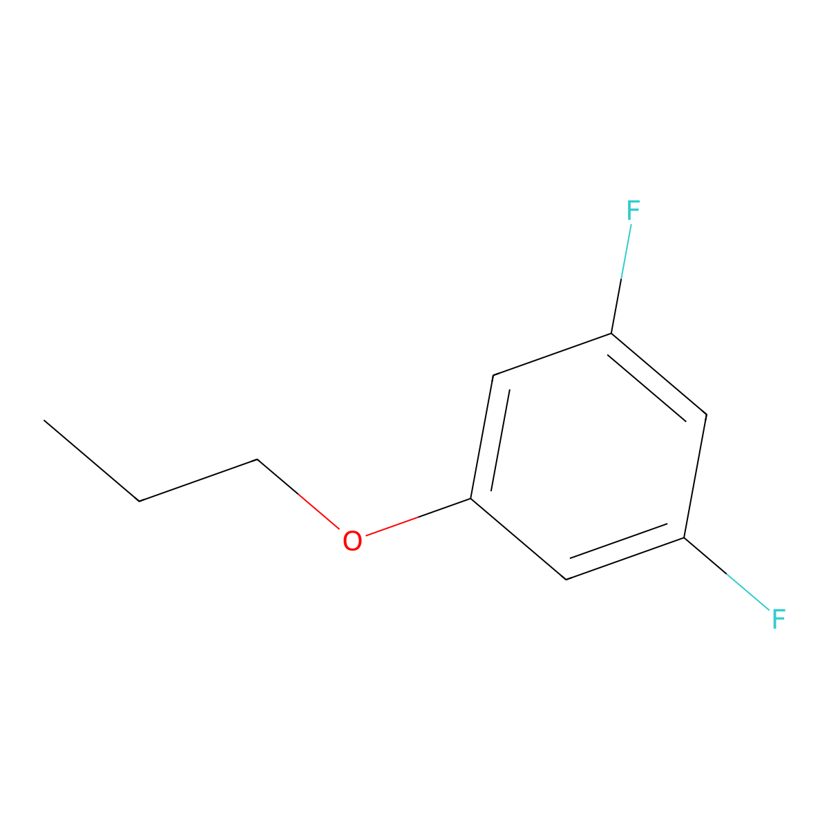 1,3-Difluoro-5-propoxybenzene molecular structure, CAS 203511-20-0