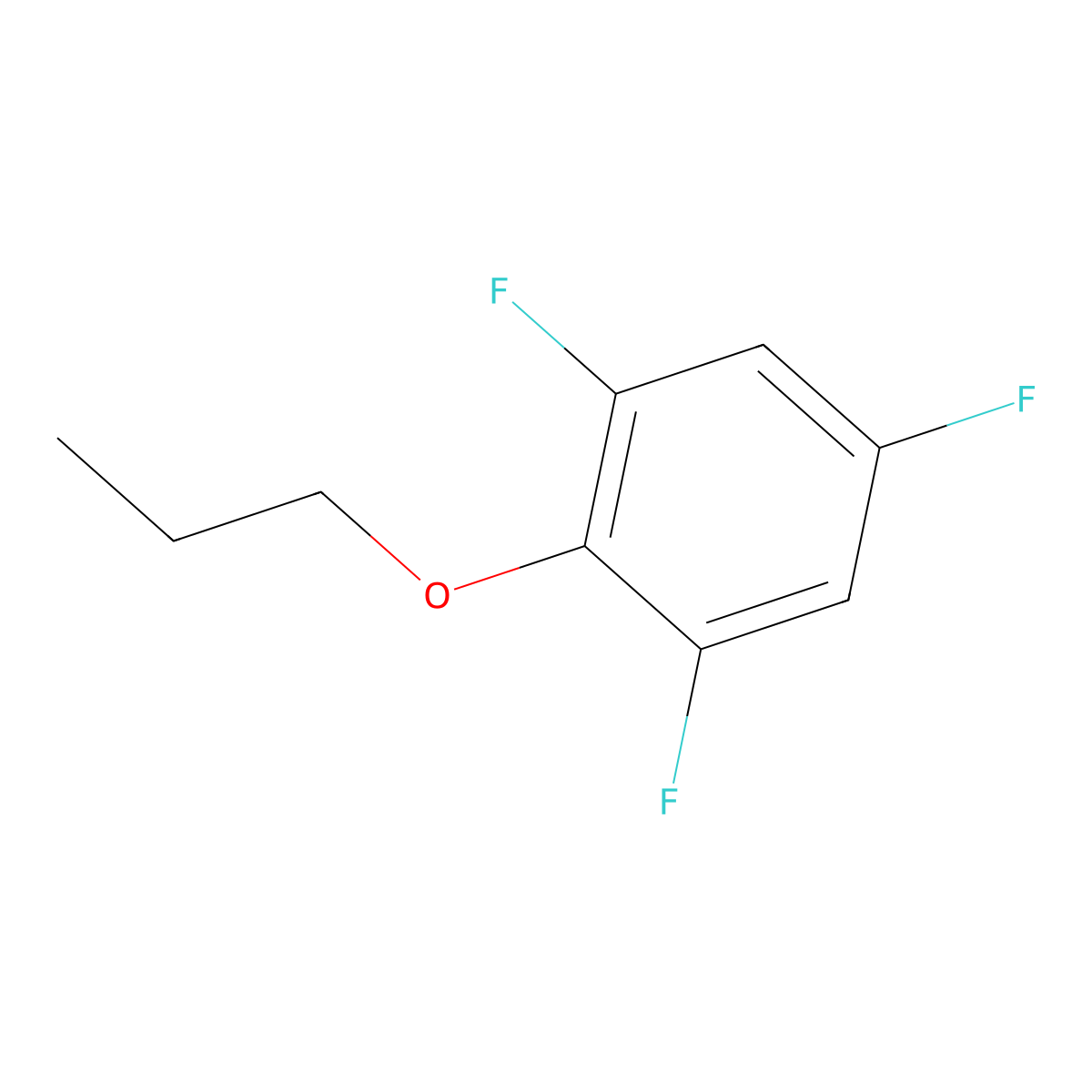 1,3,5-Trifluoro-2-propoxybenzene molecular structure, CAS 203511-24-4