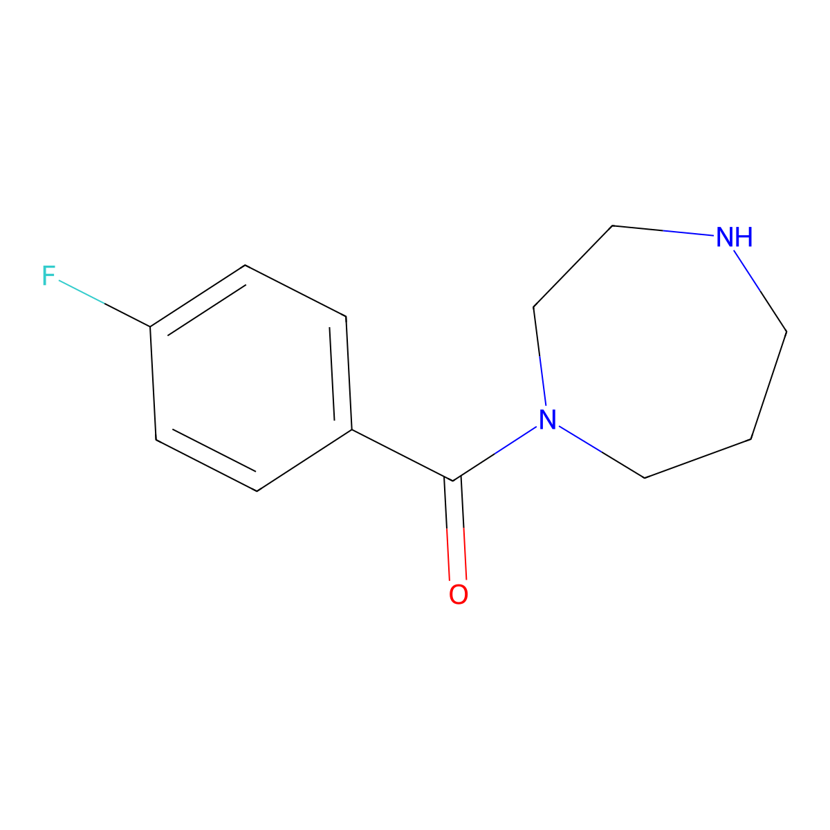 1-(4-Fluorobenzoyl)-1,4-diazepane molecular structure, CAS 203519-36-2