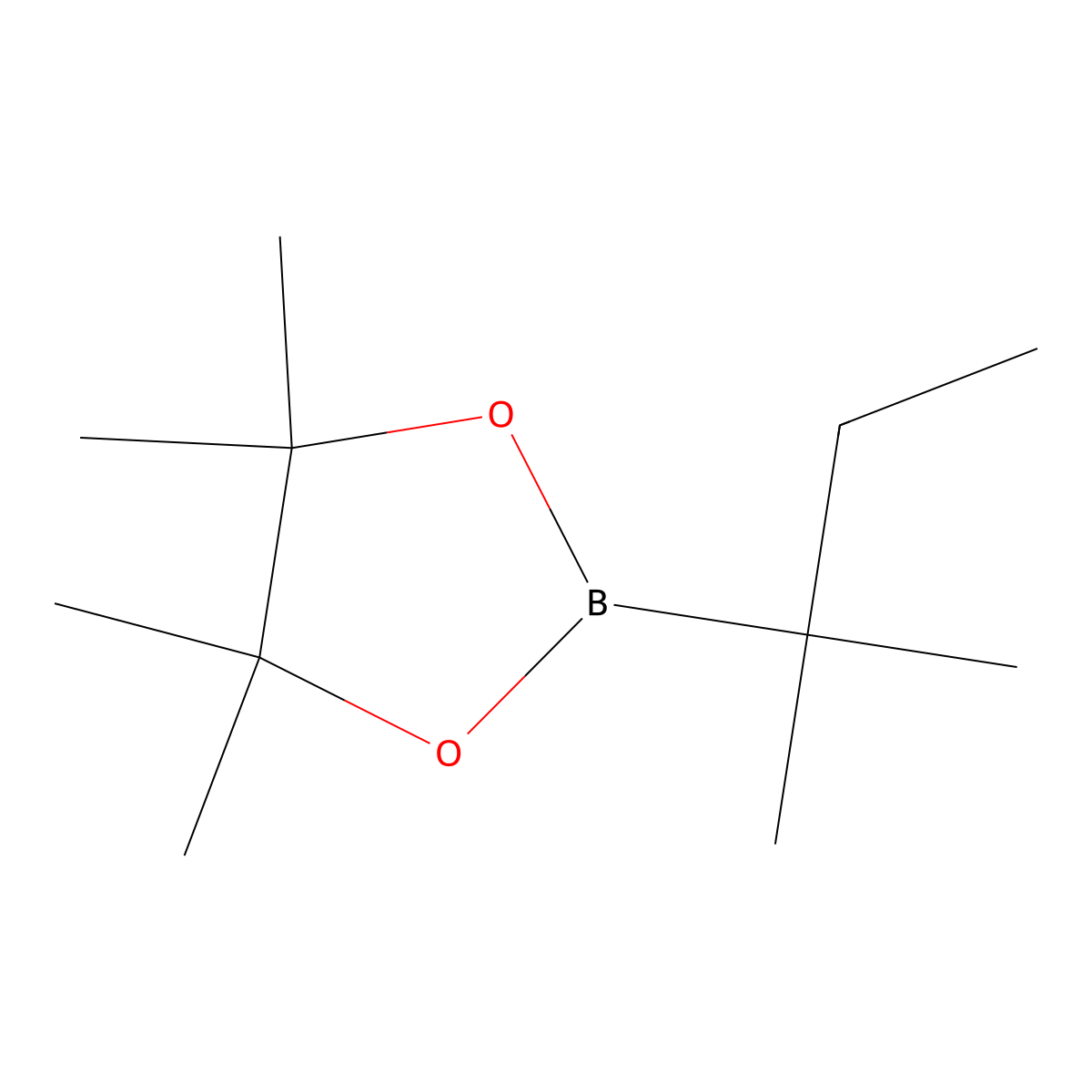 4,4,5,5-Tetramethyl-2-(2-methylbutan-2-yl)-1,3,2-dioxaborolane molecular structure, CAS 2035410-13-8