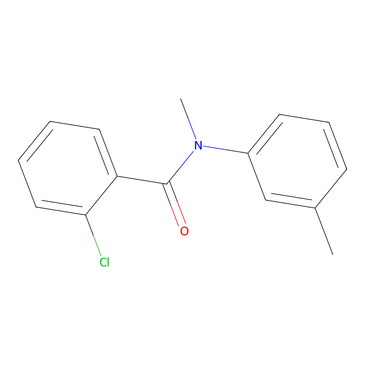 2-Chloro-N-methyl-N-(3-methylphenyl)benzamide molecular structure, CAS 2035436-80-5