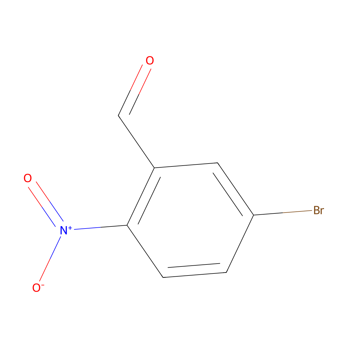 5-Bromo-2-nitrobenzaldehyde molecular structure, CAS 20357-20-4
