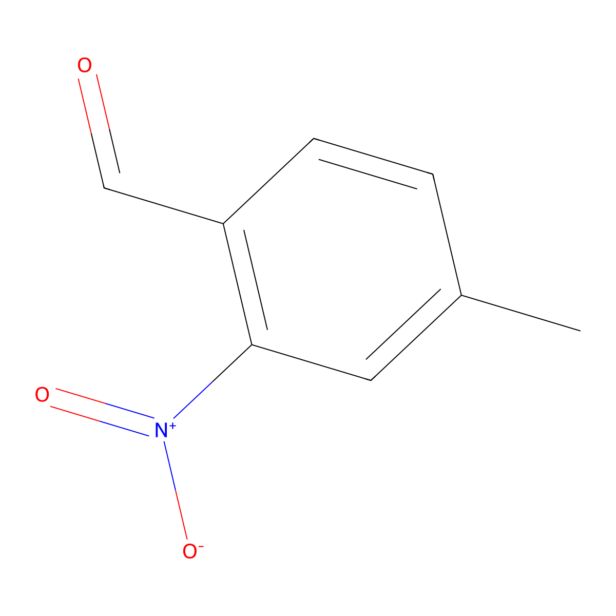 4-Methyl-2-nitrobenzaldehyde molecular structure, CAS 20357-22-6