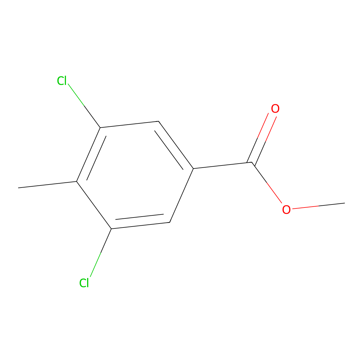 Methyl 3,5-dichloro-4-methylbenzoate molecular structure, CAS 203573-09-5
