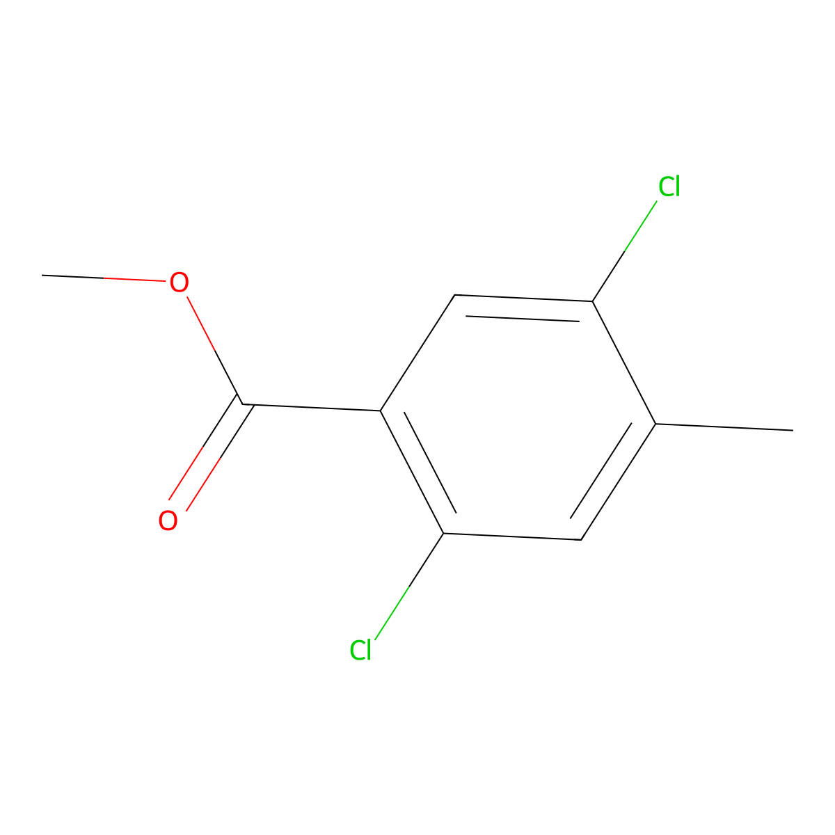 Methyl 2,5-dichloro-4-methylbenzoate molecular structure, CAS 203573-10-8