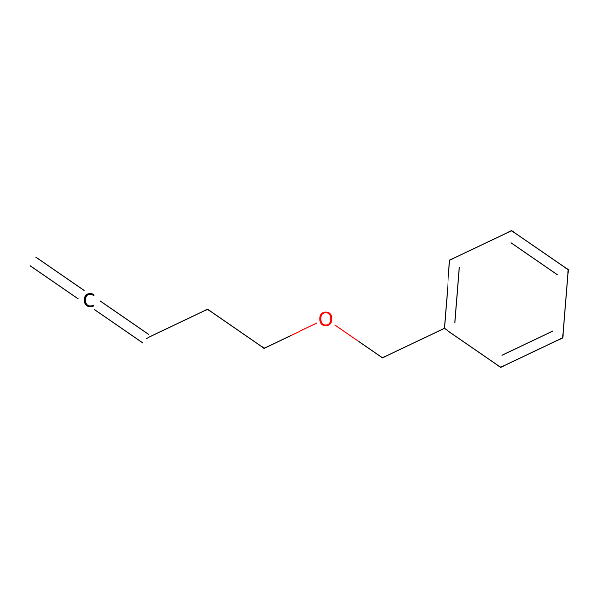 ((Penta-3,4-dien-1-yloxy)methyl)benzene molecular structure, CAS 203577-52-0