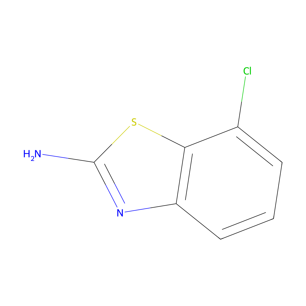7-Chloro-2-aminobenzothiazole molecular structure, CAS 20358-01-4