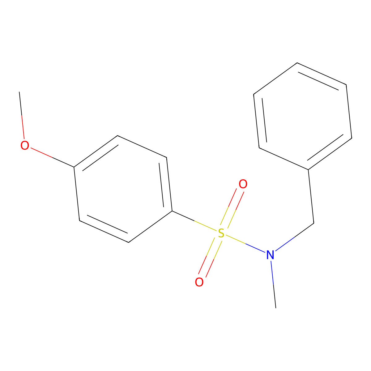 N-benzyl-4-methoxy-N-methylbenzenesulfonamide molecular structure, CAS 203585-53-9