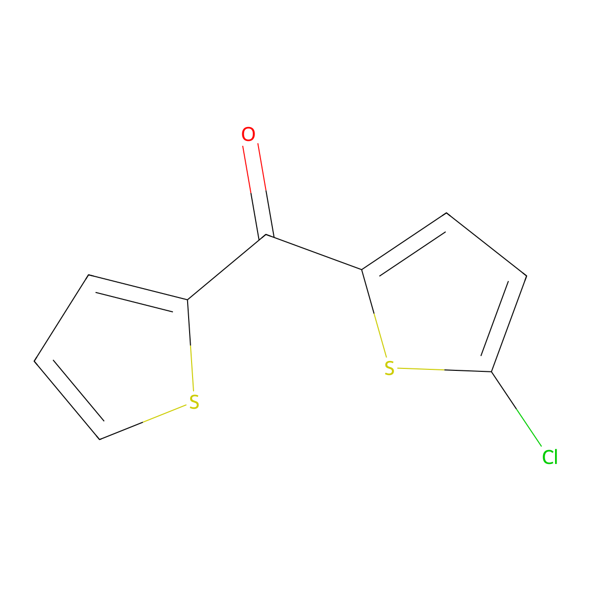 (5-Chlorothiophen-2-yl)(thiophen-2-yl)methanone molecular structure, CAS 203588-07-2