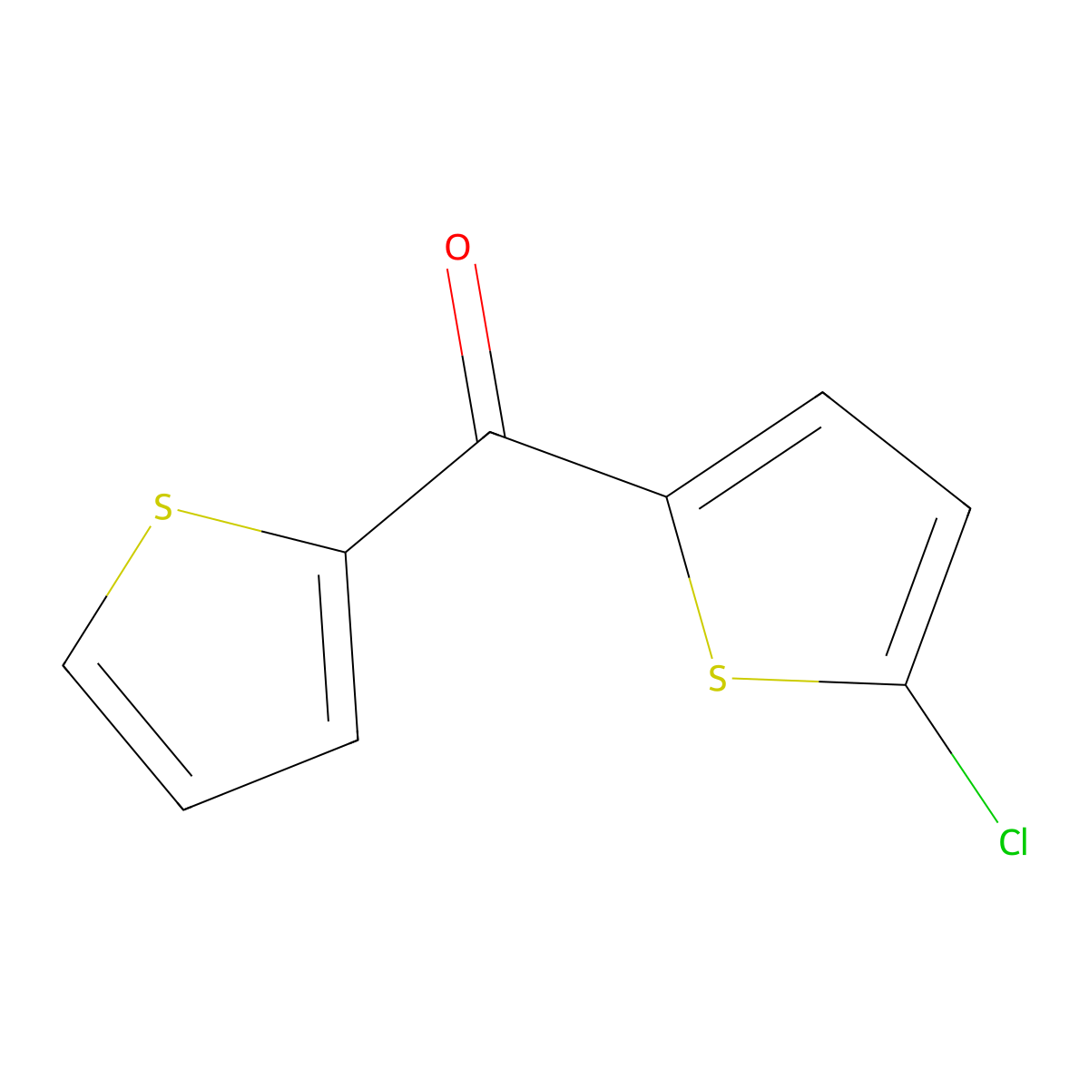 (5-Chlorothiophen-2-yl)(thiophen-2-yl)methanone molecular structure, CAS 203588-07-2