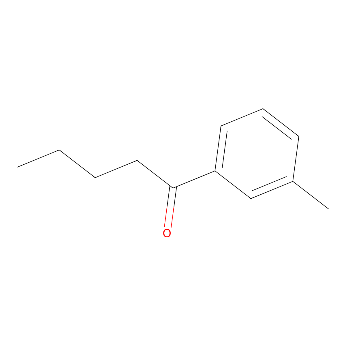 1-M-Tolyl-pentan-1-one molecular structure, CAS 20359-57-3