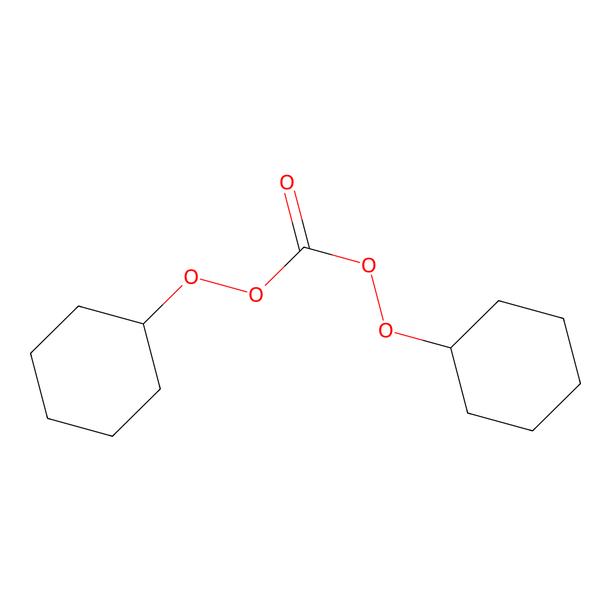 Dicyclohexyl diperoxycarbonate molecular structure, CAS 2036-92-2
