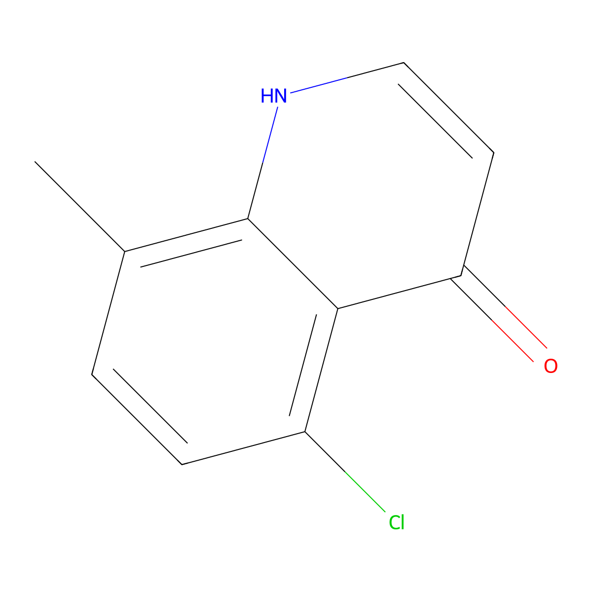 5-Chloro-8-methylquinolin-4-ol molecular structure, CAS 203626-37-3