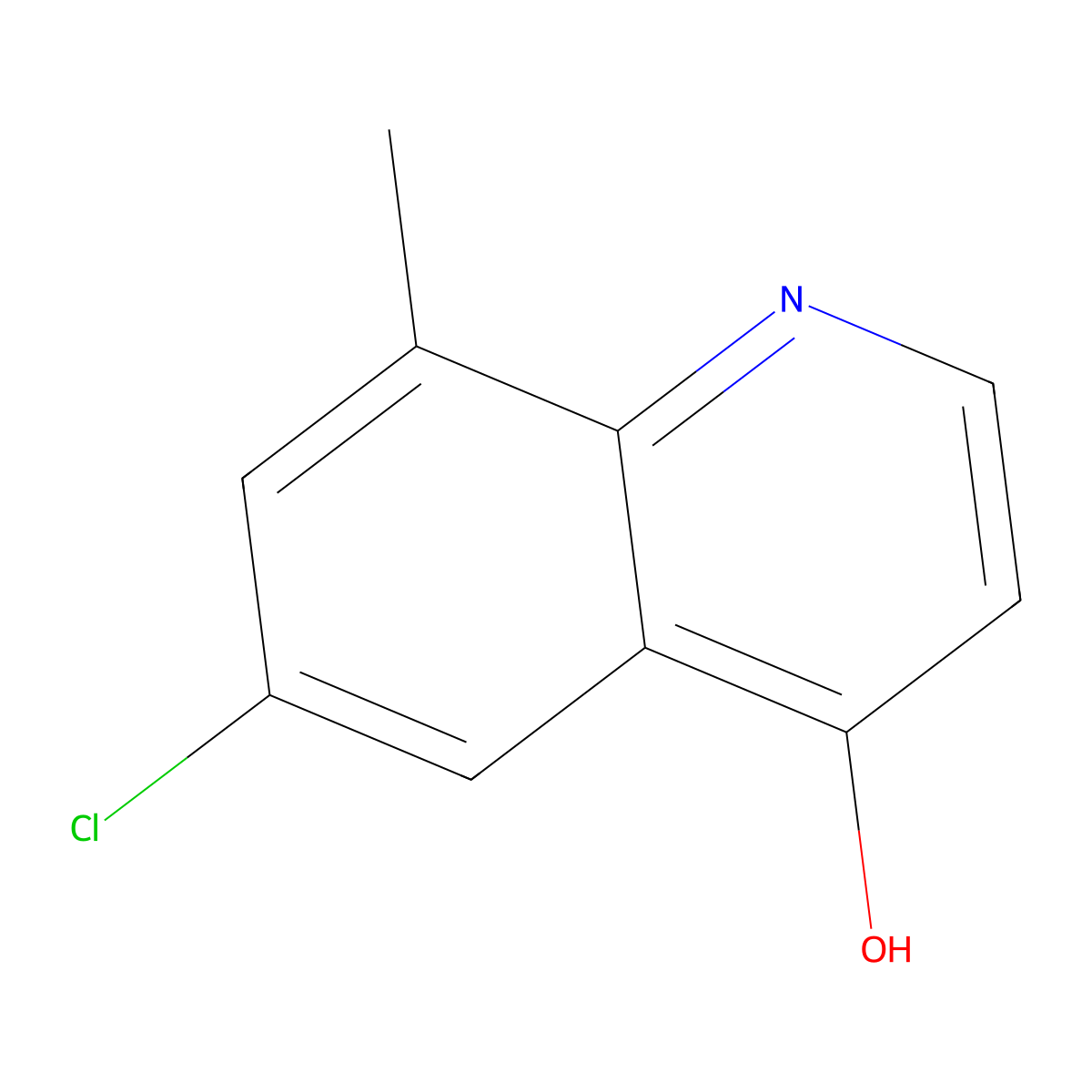 6-Chloro-8-methyl-4-quinolinol molecular structure, CAS 203626-38-4