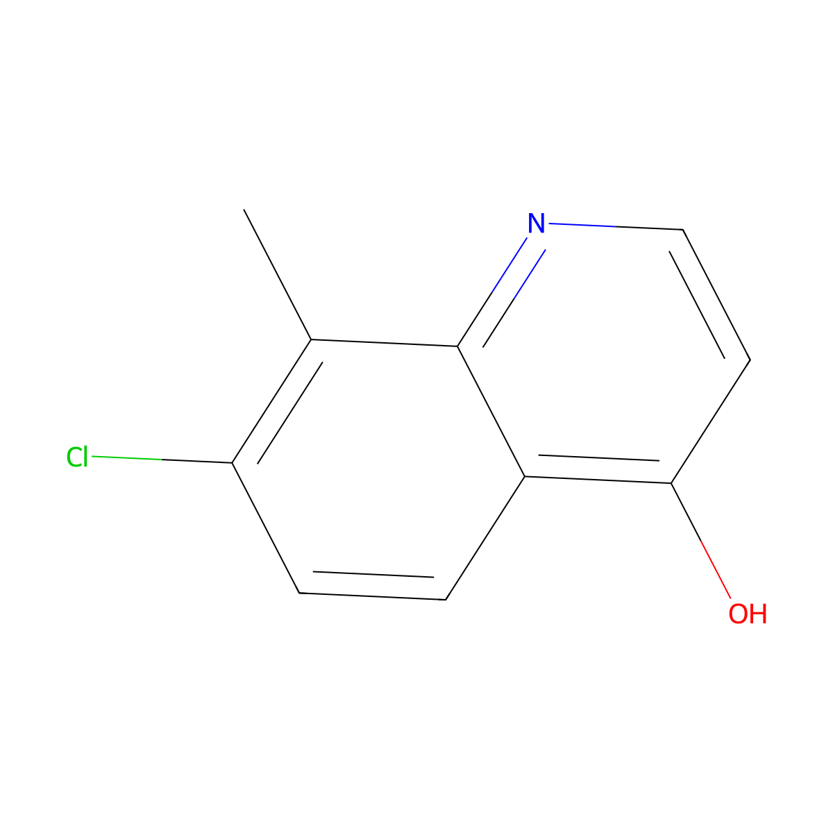 7-Chloro-8-methyl-4-quinolinol molecular structure, CAS 203626-39-5