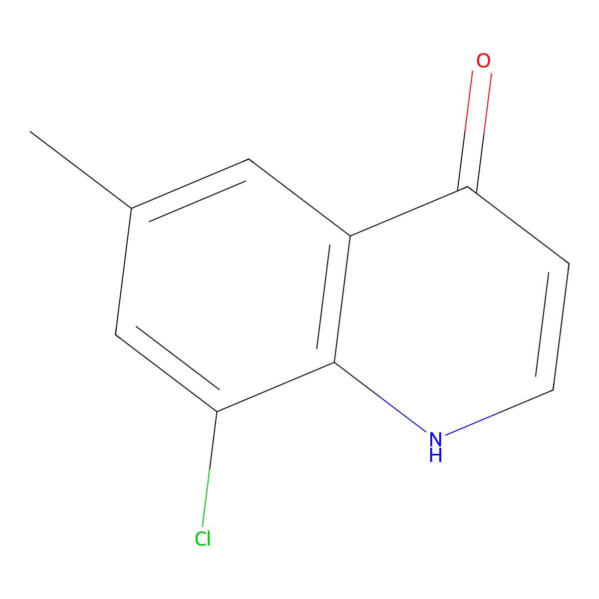 8-Chloro-6-methyl-4-quinolinol molecular structure, CAS 203626-40-8