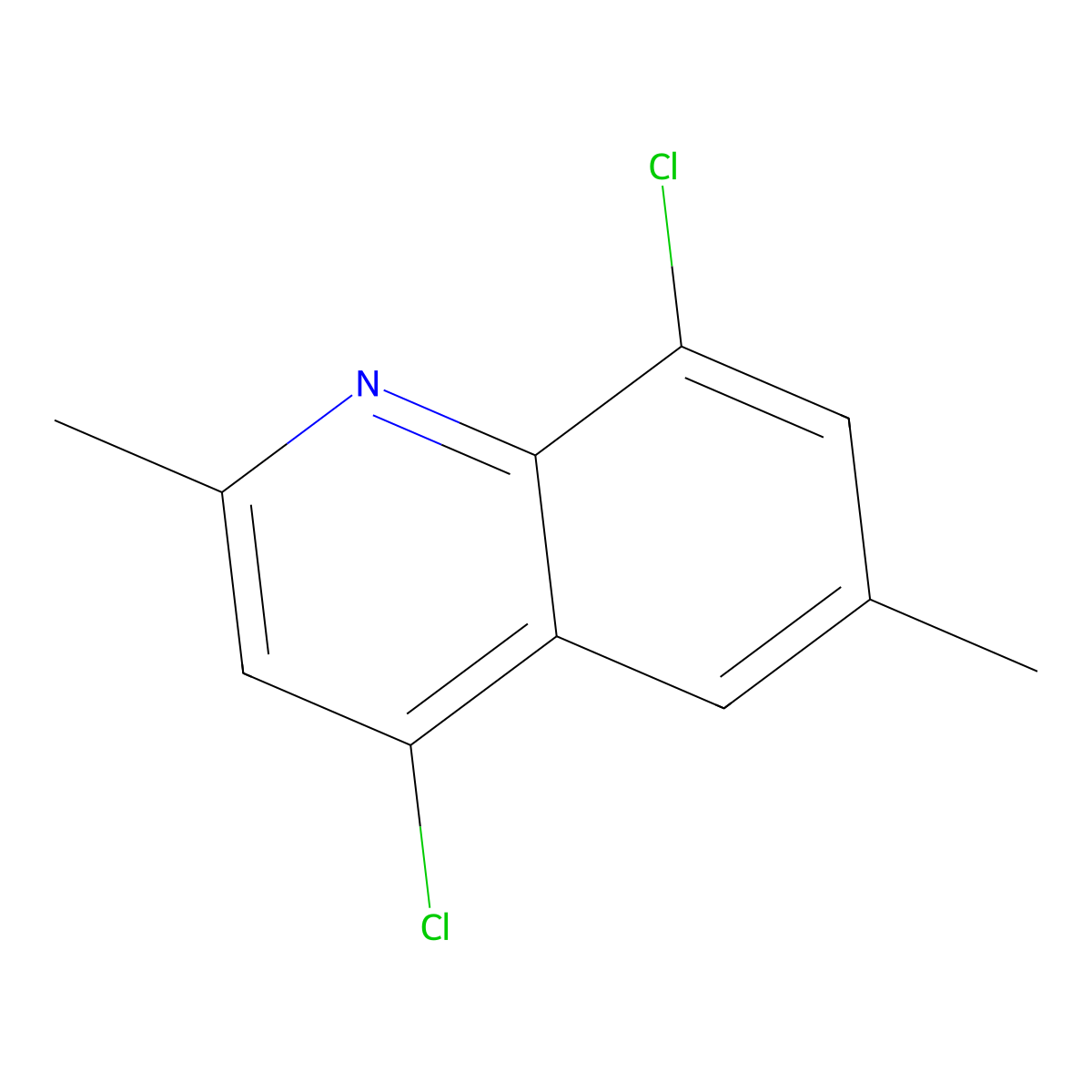 4,8-Dichloro-2,6-dimethylquinoline molecular structure, CAS 203626-46-4