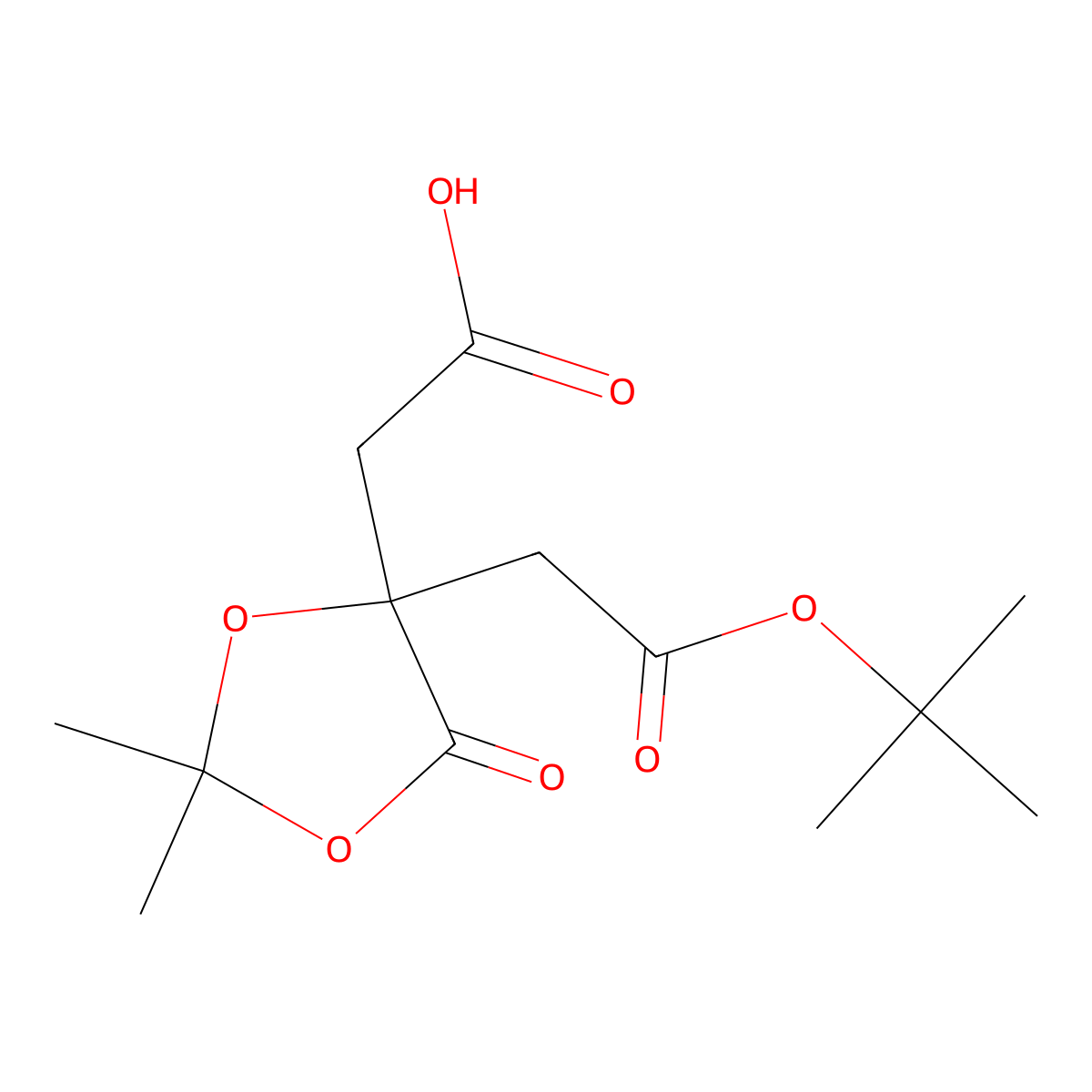 2-(4-(2-(Tert-butoxy)-2-oxoethyl)-2,2-dimethyl-5-oxo-1,3-dioxolan-4-yl)acetic acid molecular structure, CAS 2036282-67-2