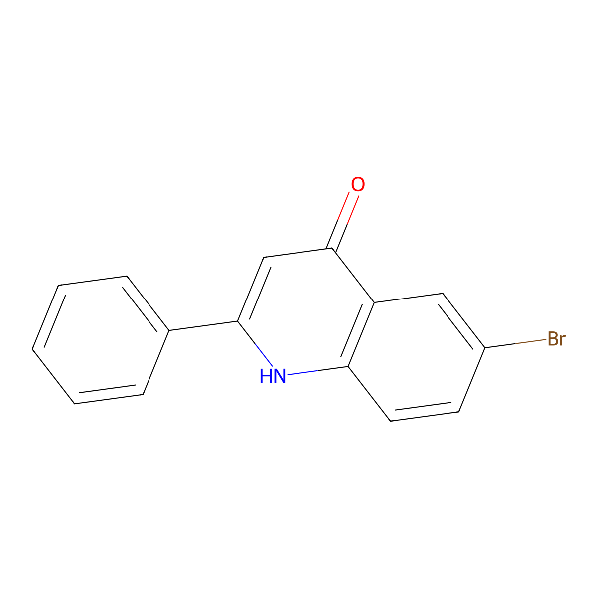 6-Bromo-2-phenylquinolin-4(1H)-one molecular structure, CAS 20364-59-4