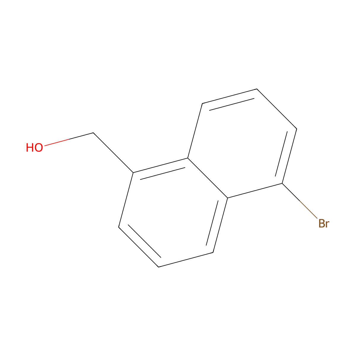 (5-Bromonaphthalen-1-yl)methanol molecular structure, CAS 20366-57-8