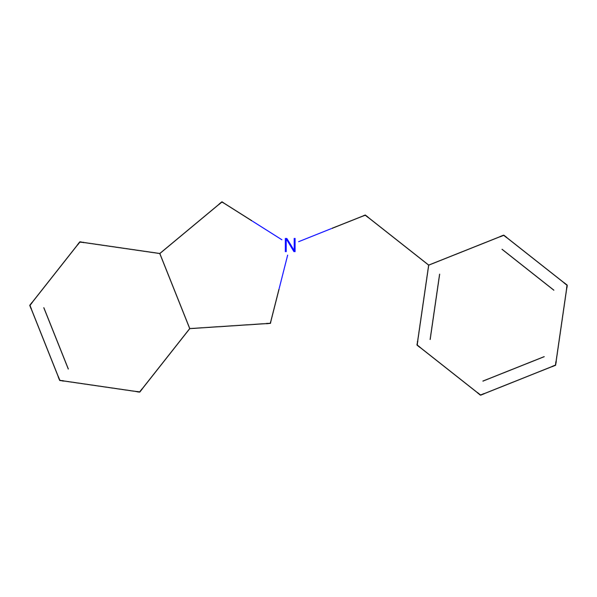 2-benzyl-2,3,3a,4,7,7a-hexahydro-1H-isoindole molecular structure, CAS 203661-17-0