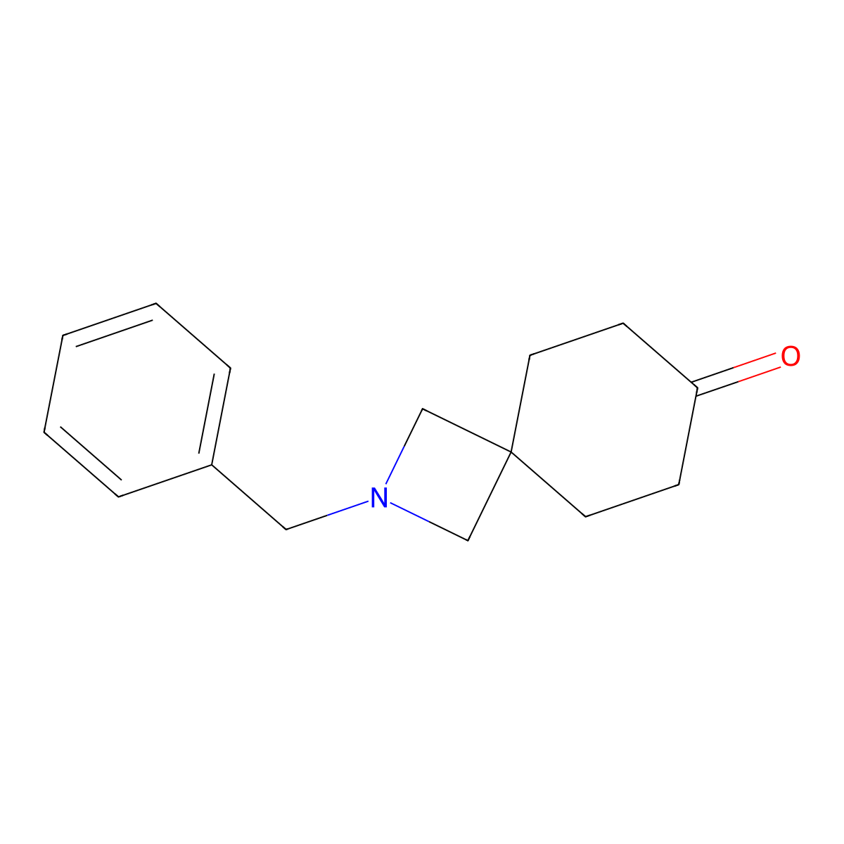 2-Benzyl-2-azaspiro[3.5]nonan-7-one molecular structure, CAS 203661-65-8