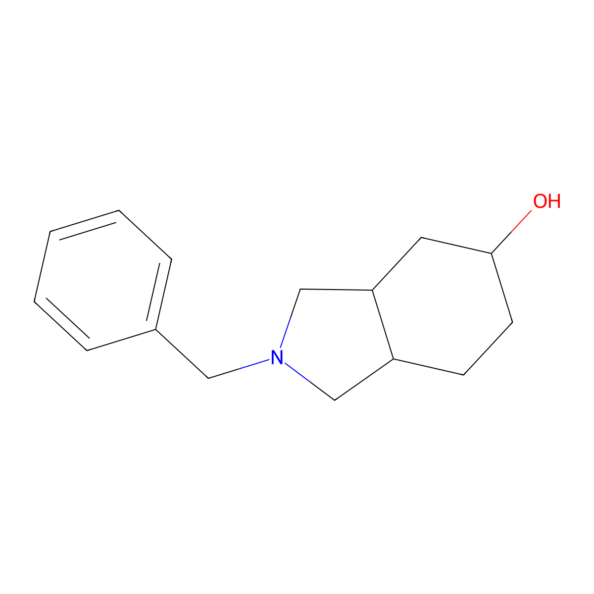 2-Benzyloctahydro-1H-isoindol-5-ol molecular structure, CAS 203661-66-9