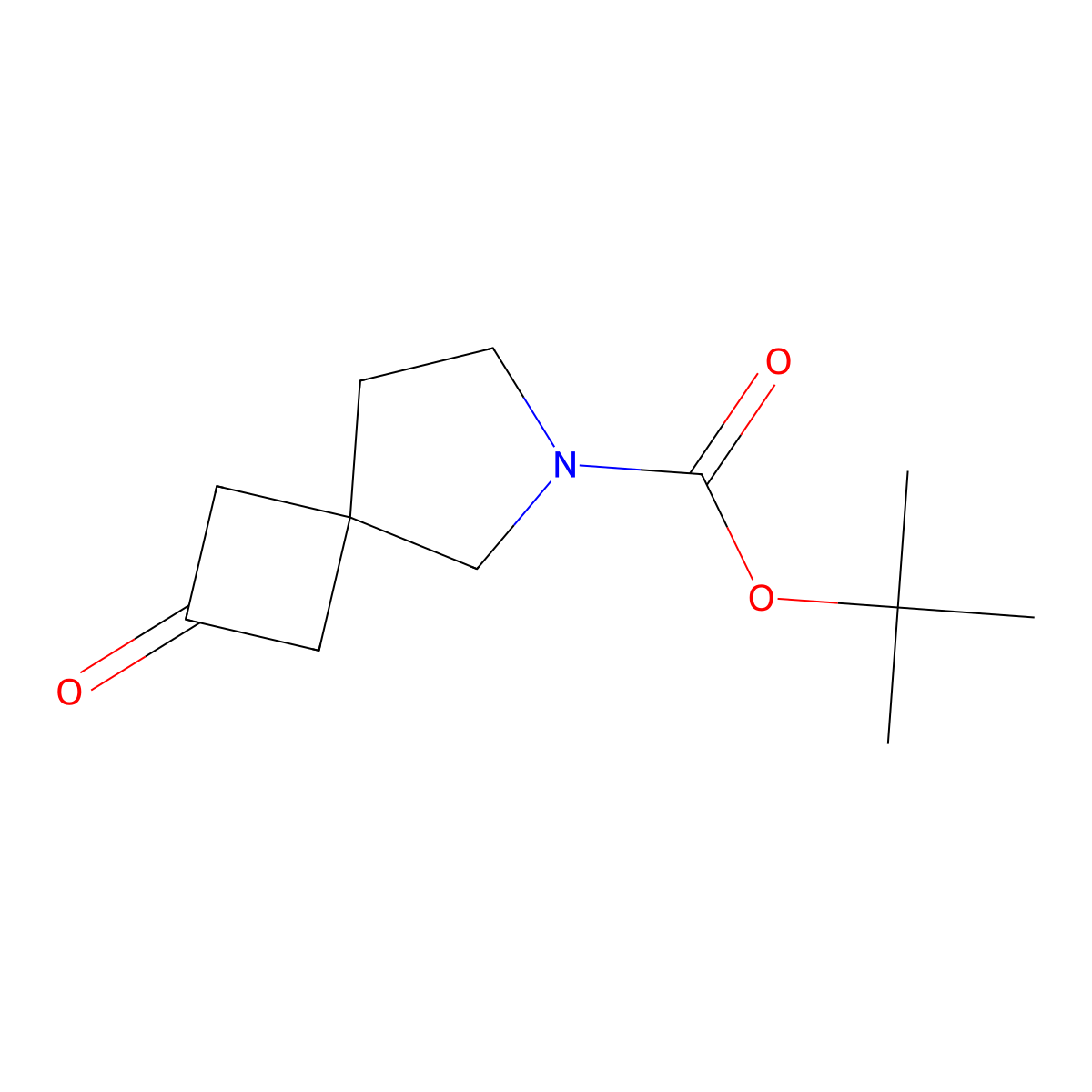 tert-Butyl 2-oxo-6-azaspiro[3.4]octane-6-carboxylate molecular structure, CAS 203661-71-6