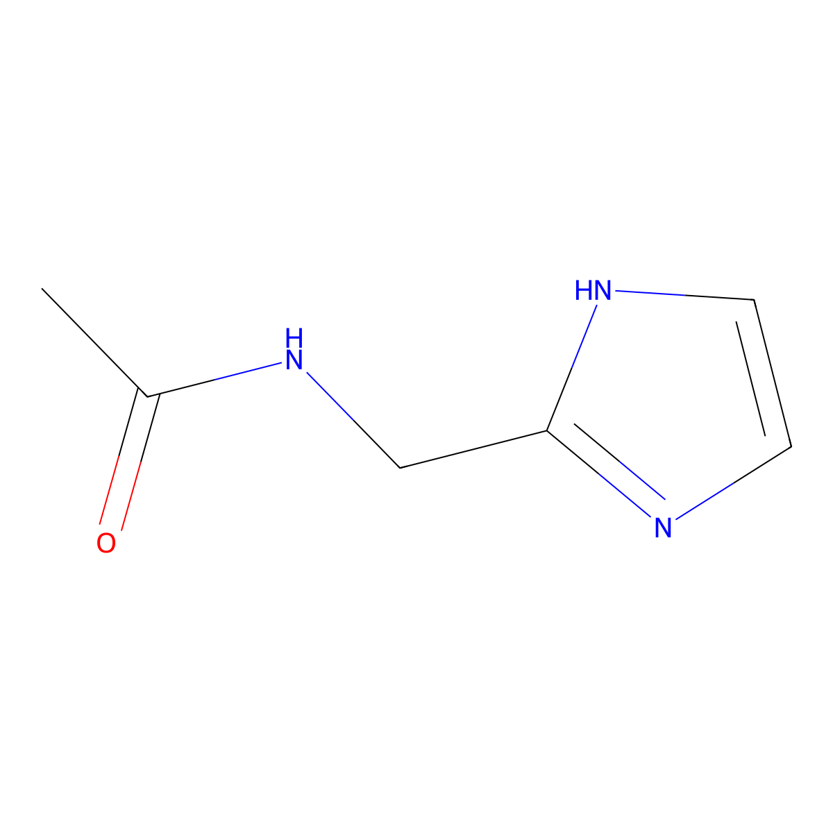 N-[(1H-imidazol-2-yl)methyl]acetamide molecular structure, CAS 203664-03-3