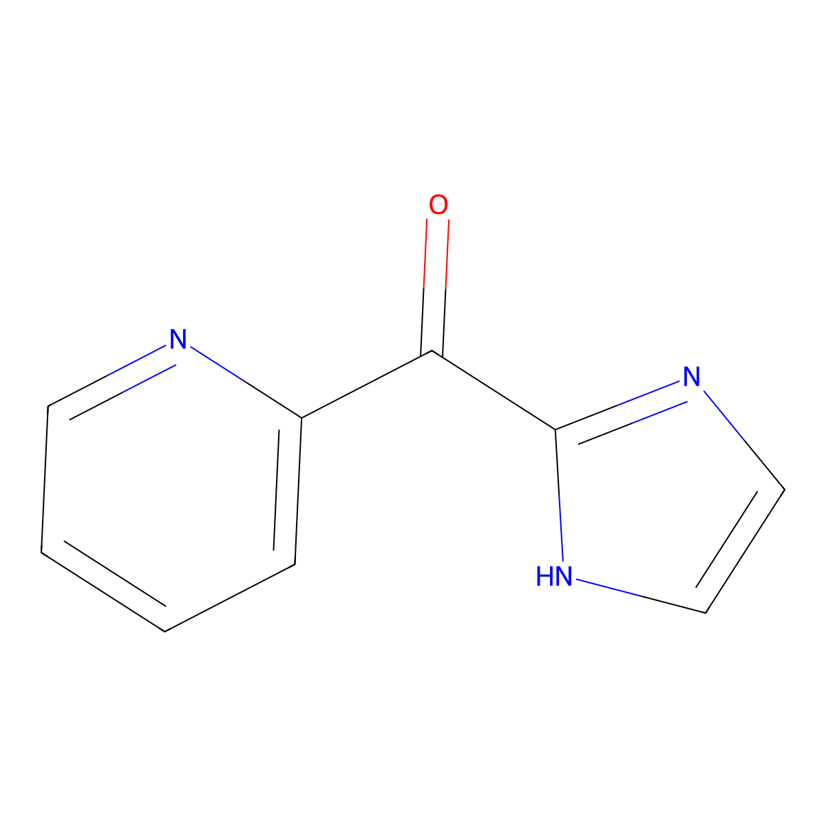2-(1H-imidazole-2-carbonyl)pyridine molecular structure, CAS 203664-11-3