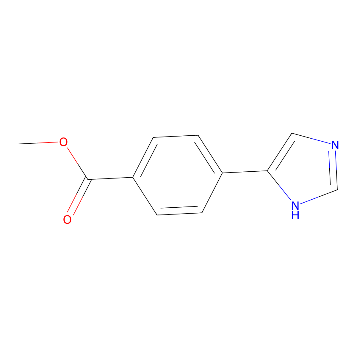 Methyl 4-(1H-imidazol-4-yl)benzoate molecular structure, CAS 203664-73-7