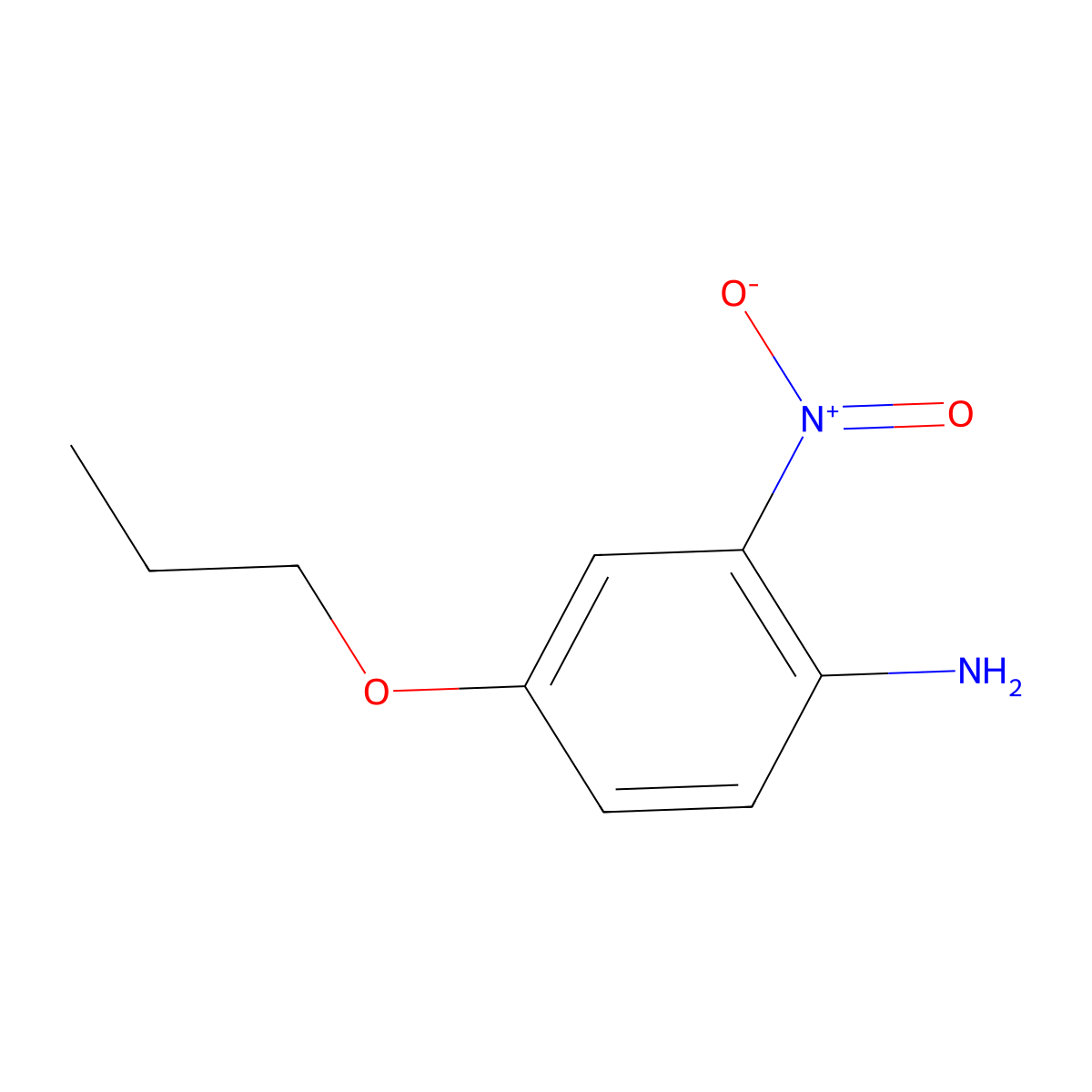 2-Nitro-4-propoxyaniline molecular structure, CAS 20367-34-4
