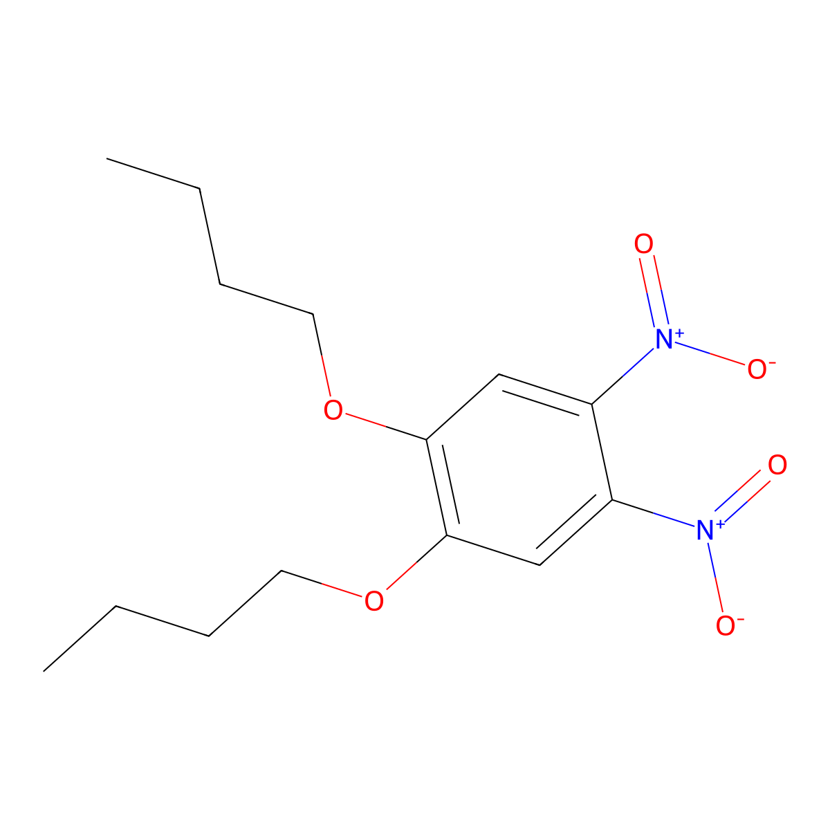 1,2-Dibutoxy-4,5-dinitrobenzene molecular structure, CAS 20367-37-7
