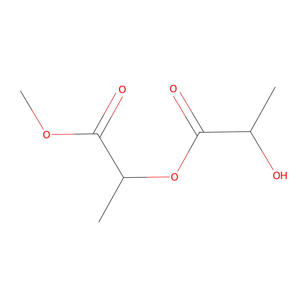 Methyl lactoyllactate molecular structure, CAS 2037-15-2