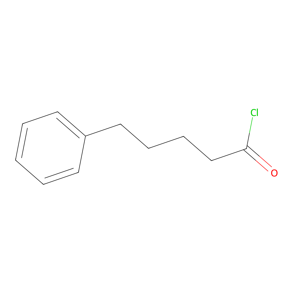 5-phenylpentanoyl Chloride molecular structure, CAS 20371-41-9