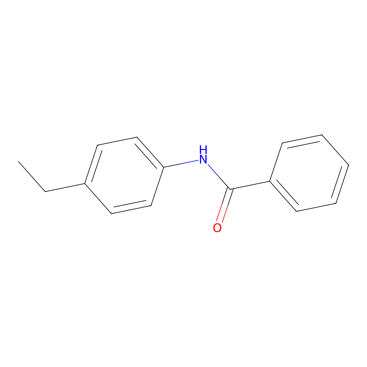 N-(4-ethylphenyl)benzamide molecular structure, CAS 20371-68-0