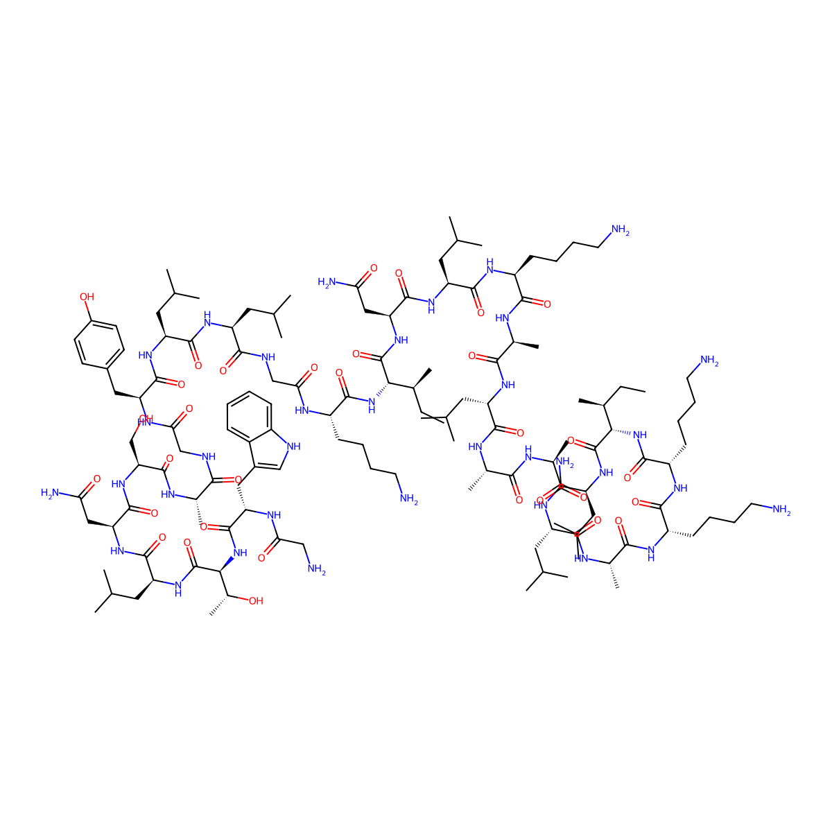 Transportan (trifluoroacetate salt) molecular structure, CAS 203716-10-3