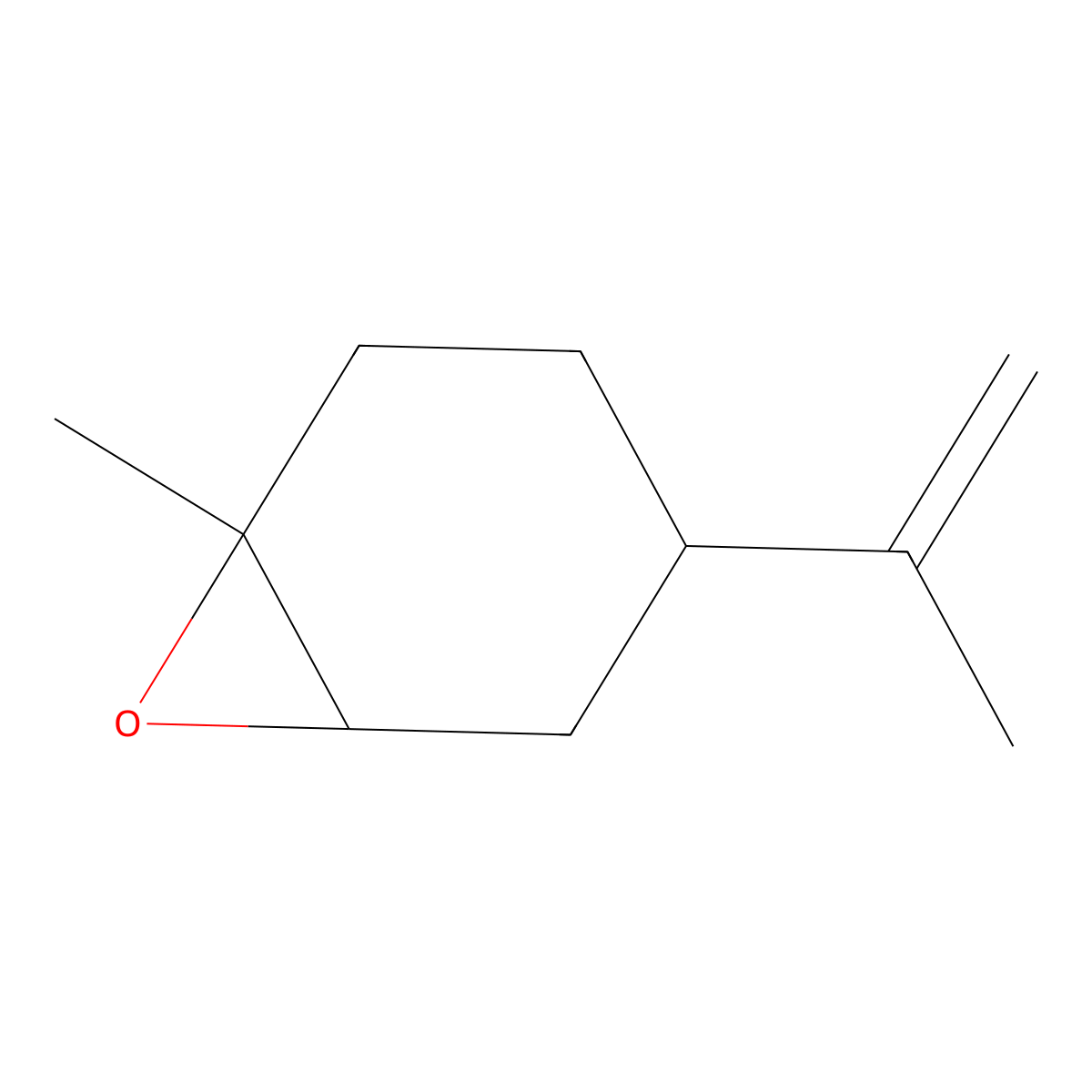 Limonene oxide, (-)- molecular structure, CAS 203719-53-3