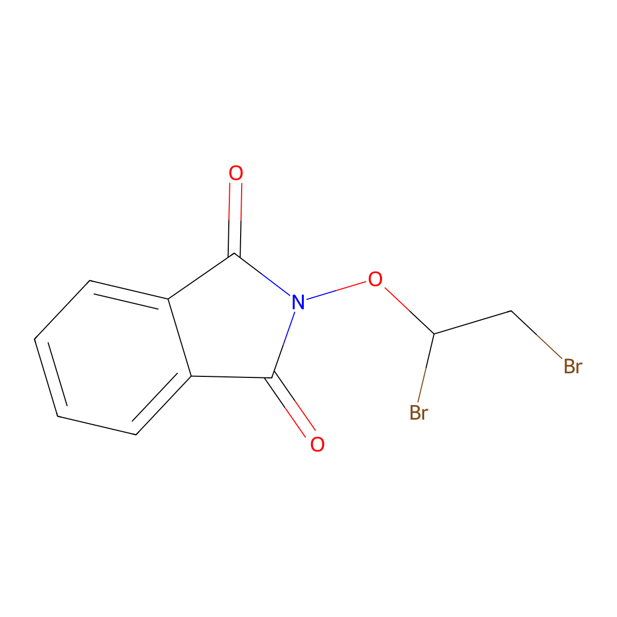 2-(1,2-dibromoethoxy)-1H-isoindole-1,3(2H)-dione molecular structure, CAS 203728-17-0